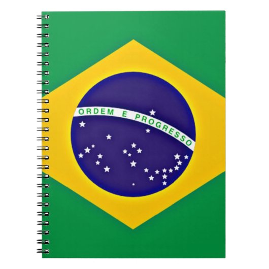 vlag van Brazilië Notitieboek (Voorkant)