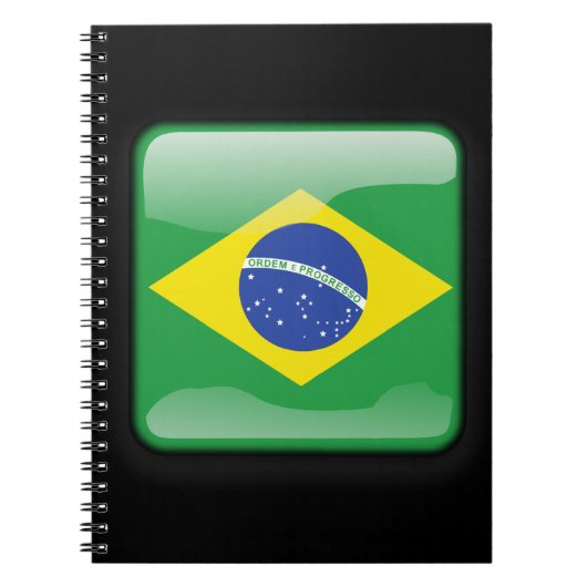 vlag van Brazilië Notitieboek (Voorkant)