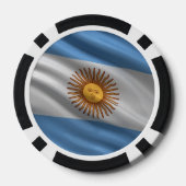 vlag van Brazilië Pokerchips (Achterkant)