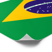 vlag van Brazilië Poster (Hoek)