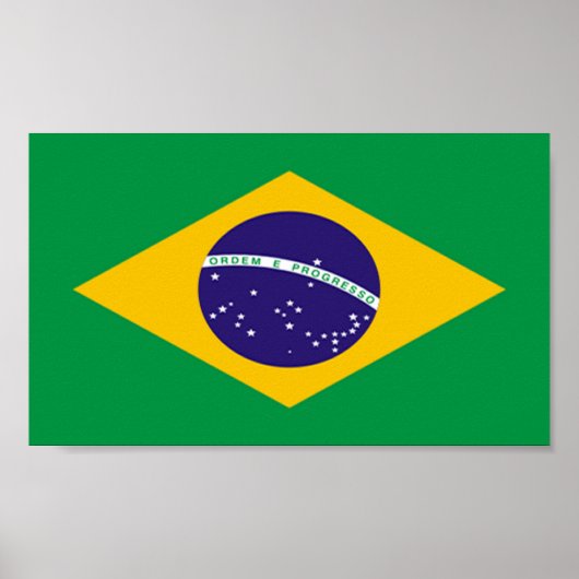 vlag van Brazilië Poster (Voorkant)