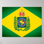 vlag van Brazilië Poster (Voorkant)