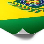 vlag van Brazilië Poster (Hoek)