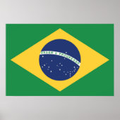 vlag van Brazilië Poster (Voorkant)