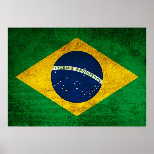  vlag van Brazilië Poster (Voorkant)