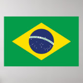 vlag van Brazilië Poster (Voorkant)