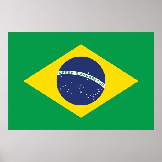 vlag van Brazilië Poster (Voorkant)