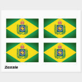 vlag van Brazilië Rechthoekige Sticker (Vel)