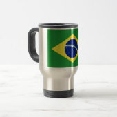 vlag van Brazilië Reisbeker (Voorkant links)