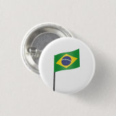 vlag van Brazilië Ronde Button 3,2 Cm (Voorkant /achterkant)