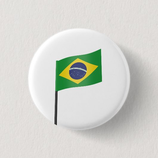 vlag van Brazilië Ronde Button 3,2 Cm (Voorkant)