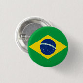 vlag van Brazilië Ronde Button 3,2 Cm (Voorkant /achterkant)