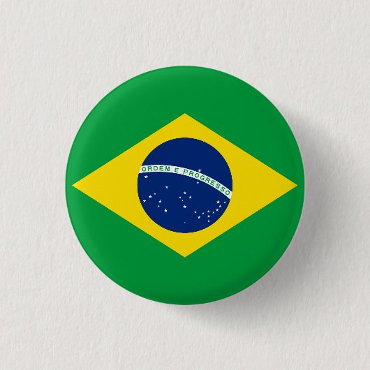 vlag van Brazilië Ronde Button 3,2 Cm (Voorkant)
