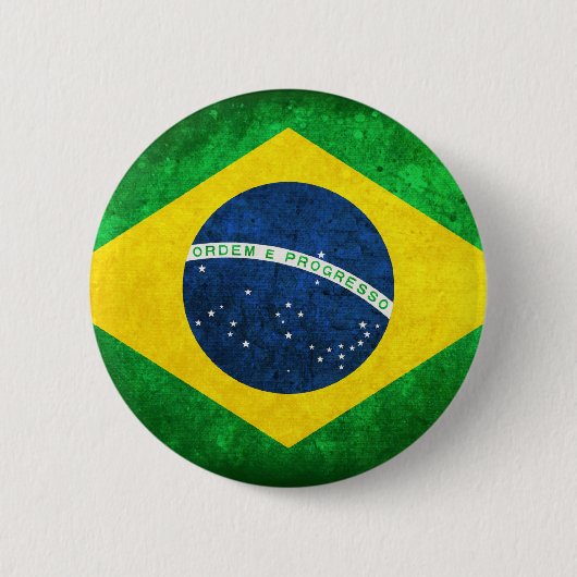 vlag van Brazilië Ronde Button 5,7 Cm (Voorkant)