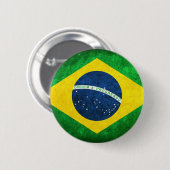vlag van Brazilië Ronde Button 5,7 Cm (Voorkant /achterkant)