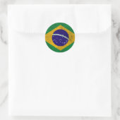 vlag van Brazilië Ronde Sticker (Tas)