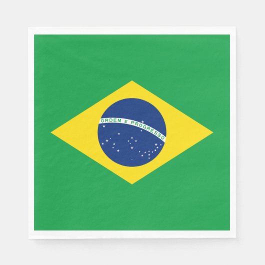 vlag van Brazilië Servet (Voorkant)