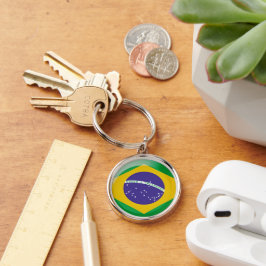 vlag van Brazilië Sleutelhanger
