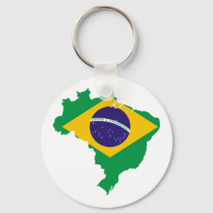 vlag van brazilië sleutelhanger