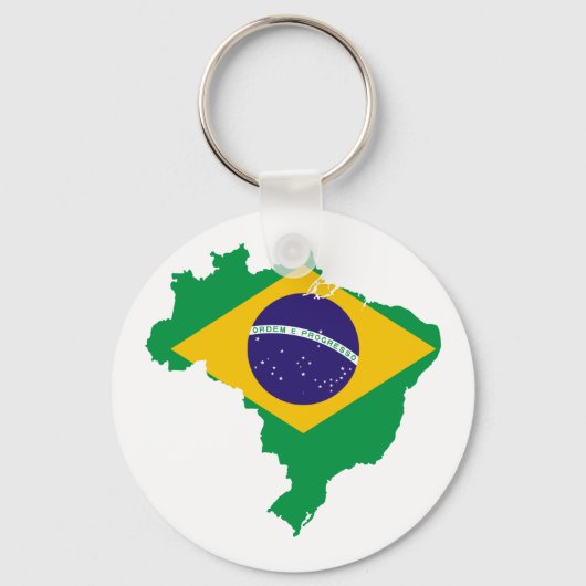 vlag van brazilië sleutelhanger (Voorkant)