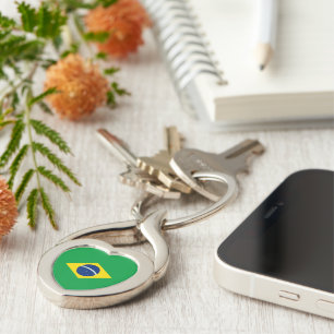 Vlag van Brazilië Sleutelhanger