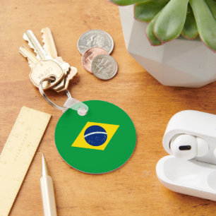 Vlag van Brazilië Sleutelhanger