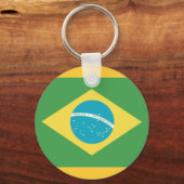 vlag van Brazilië Sleutelhanger (Voorkant)
