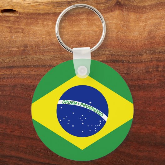 vlag van Brazilië Sleutelhanger (Voorkant)