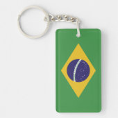 vlag van Brazilië Sleutelhanger (Voorkant)