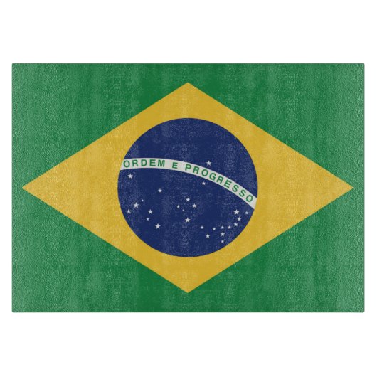 vlag van Brazilië Snijplank (Voorkant)