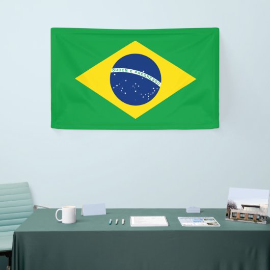 vlag van Brazilië Spandoek (Beurs)