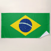 vlag van Brazilië Strandlaken (Voorkant)