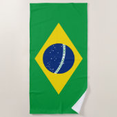 vlag van Brazilië Strandlaken (Voorkant)
