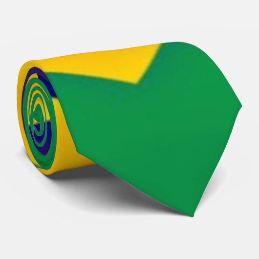 vlag van Brazilië Stropdas (Opgerold)