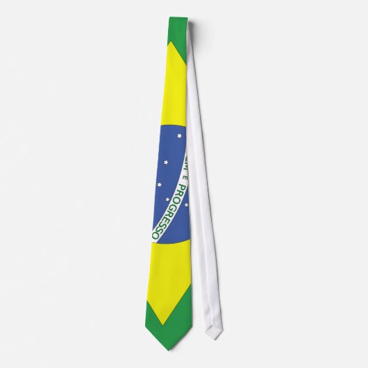vlag van Brazilië Stropdas (Voorkant)