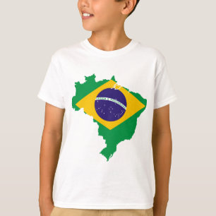 vlag van brazilië t-shirt