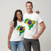vlag van brazilië t-shirt (Unisex)