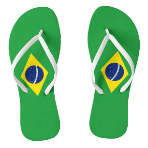 Vlag van Brazilië Teenslippers