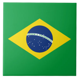 vlag van Brazilië Tegeltje
