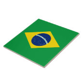 vlag van Brazilië Tegeltje (Zijkant)
