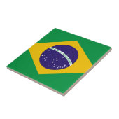 vlag van Brazilië Tegeltje (Zijkant)