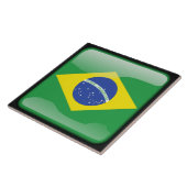 vlag van Brazilië Tegeltje (Zijkant)