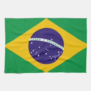 vlag van Brazilië Theedoek