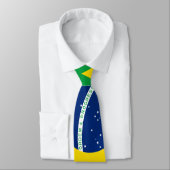 Vlag van Brazilië Tie Stropdas (Gebonden)