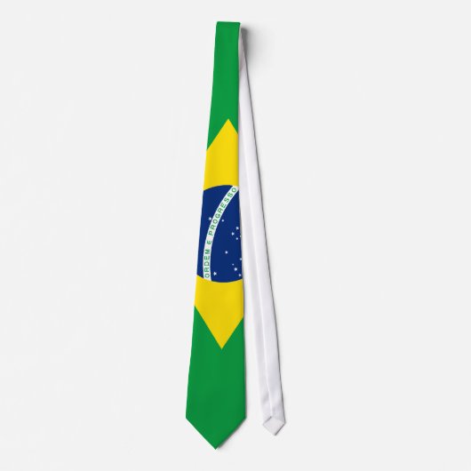 Vlag van Brazilië Tie Stropdas (Voorkant)