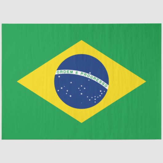 vlag van Brazilië Tissuepapier (Voorkant)