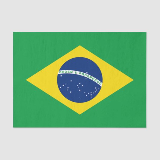 Vlag van Brazilië Tissuepapier Patriotisch (Voorkant)