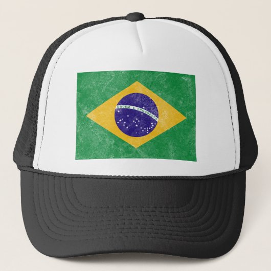 vlag van Brazilië Trucker Pet (Voorkant)