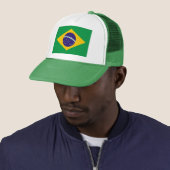 vlag van Brazilië Trucker Pet (In situ)