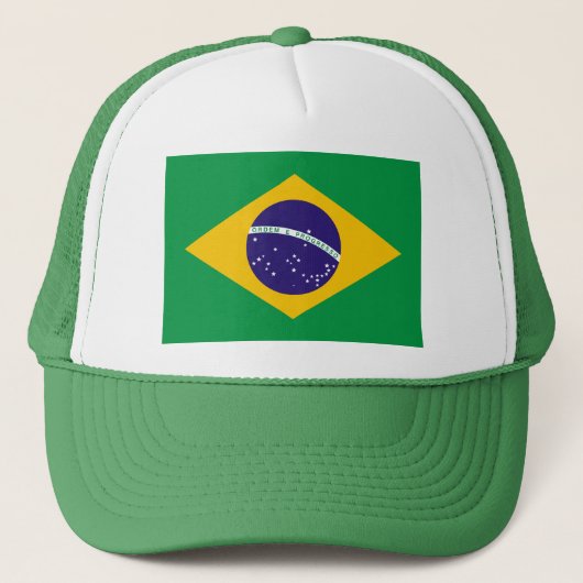 vlag van Brazilië Trucker Pet (Voorkant)